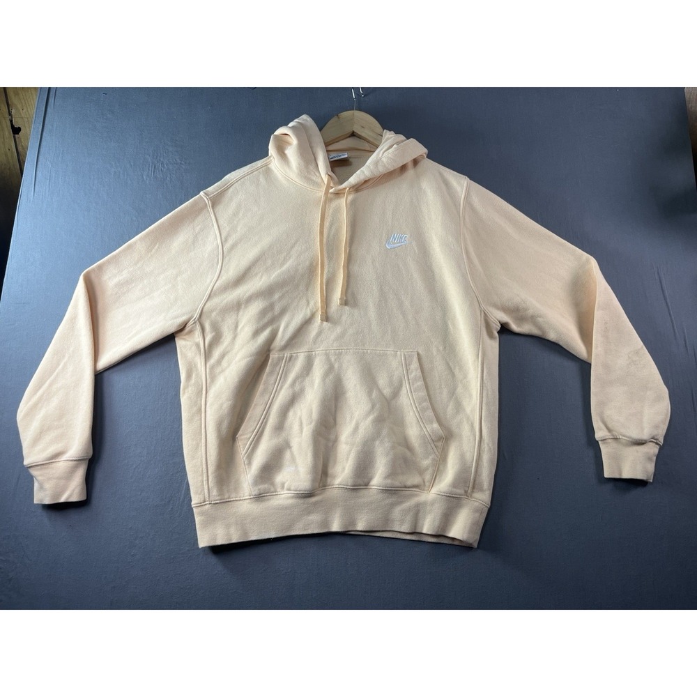 Nike Sportswear Club Fleece Hoodie Light Peach Size Medium